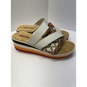 MUK LUKS Women's Groove Artist Platform Sandals Size 8 NEW